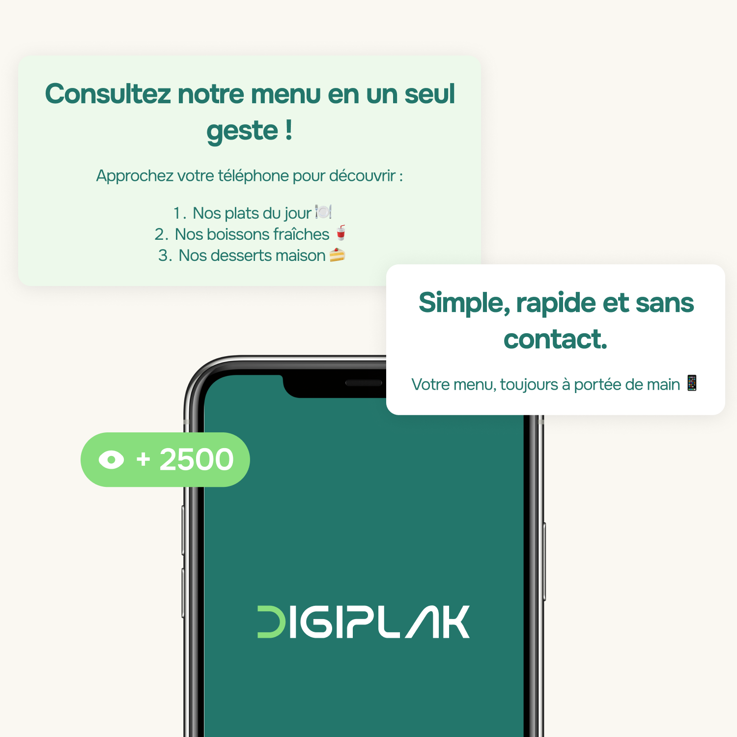 La plaque noir : 60 mm de diamètre