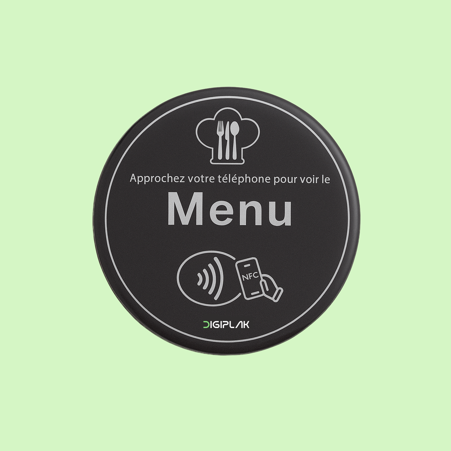 La plaque noir : 60 mm de diamètre